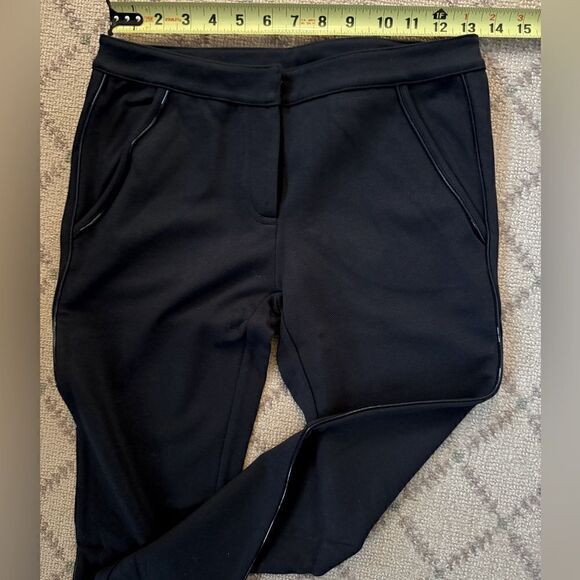 Tory Burch Charcoal texturized Leggings with side seam detail.  XS - Picture 9 of 11